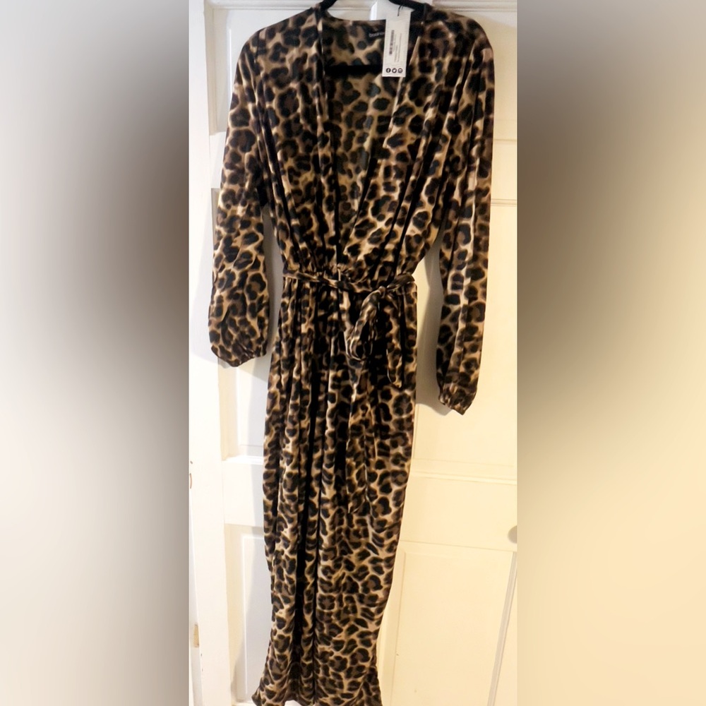 Leopard print jumpsuit